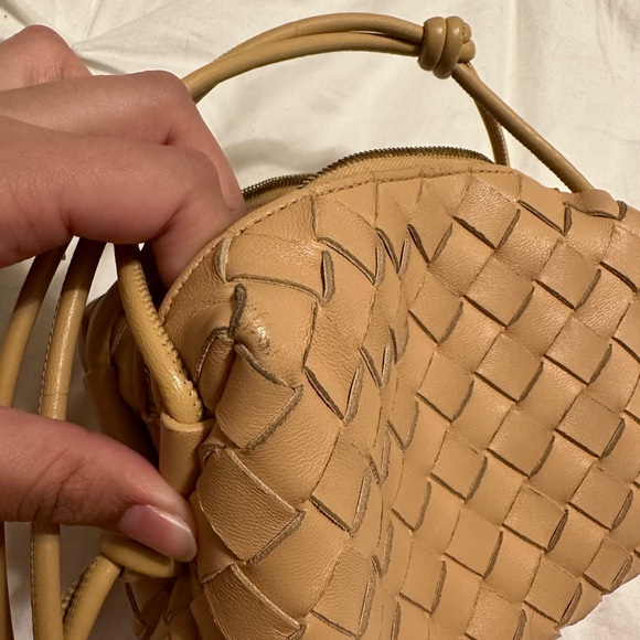 Authentic Bottega Veneta Mini Loop Camera Bag in Almond - Picture 5 of 14